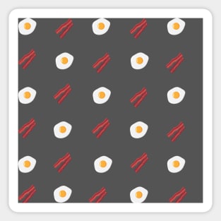 Bacon and Eggs - Dark Grey Sticker